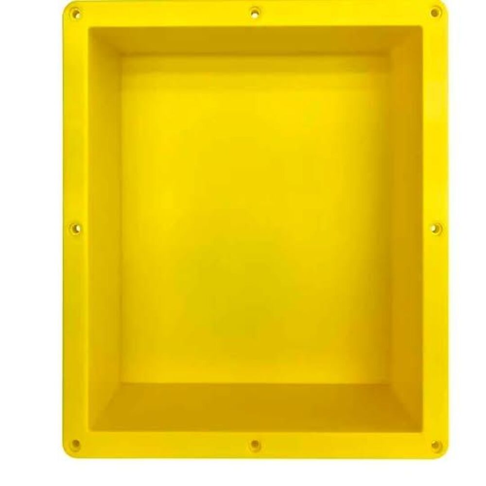 16"×14" Ready to tile shower niche Yellow plastic